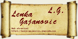 Lenka Gajanović vizit kartica